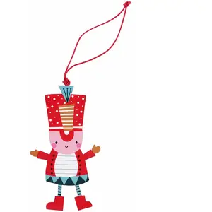 Décoration de noël soldat en bois Rex London 0,4x6,5x23,5 cm pas cher