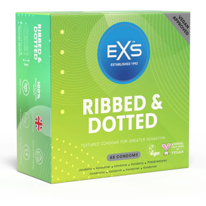 EXS Préservatifs texturés RIBBED & DOTTED x48 pas cher