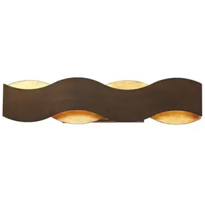 Comparateur de prix : Elstead Lighting Vaughan Applique murale LED, QN-VAUGHAN-1W-BRZ-GD,