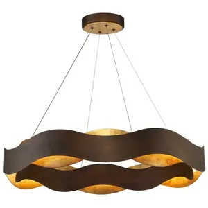Elstead Lighting Vaughan Suspension LED, QN-VAUGHAN-P-L-BRZ-GD,Vendu parreuter