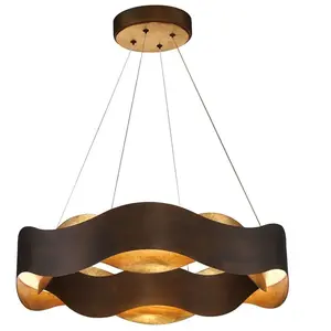 Elstead Lighting Vaughan Suspension LED, QN-VAUGHAN-P-M-BRZ-GD,