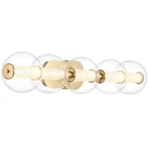 Comparateur de prix : Elstead Lighting Atomo Applique murale LED à 5 sources lumineuses, QN-...