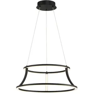 Elstead Lighting Cadoux Suspension LED, QN-CADOUX-P-BK, pas cher