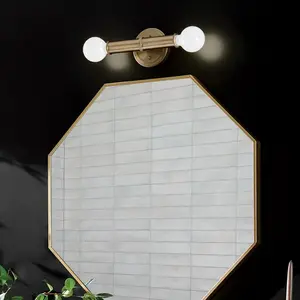 Applique Murale Acier bronze Champagne pas cher