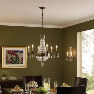 FEISS Bellini - Lustre à 6 ampoules au fini bronze britannique, E14 - ElsteadVendu parluminaire
