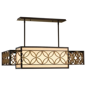 Elstead Lighting Suspension Remy Fer Bronze Héritage,Or Parissiene