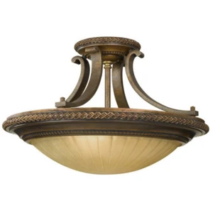 Comparateur de prix : ELSTEAD Plafonnier kelham acier,verre scavo bronze britannique, or de florence