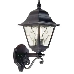 Elstead Norfolk - Lanterne murale extérieure à 1 ampoule noire IP43, E27Vendu parluminaire