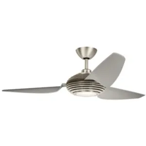 KICHLER Ventilateur de plafond LED Voya crème