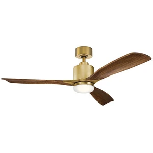 KICHLER Ventilateur de plafond LED Ridley II, trois pales pas cher