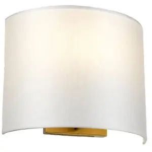 ELSTEAD LIGHTING Applique murale laiton vieilli et abat-jour ivoireVendu parkaufland