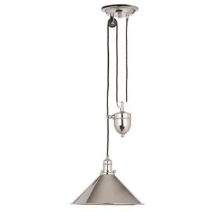 Comparateur de prix : ELSTEAD Luminaire suspendu à hauteur reglable Provence 1 lumière - Nickel poli