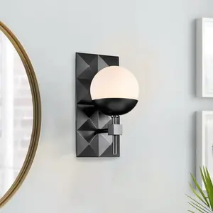 Elstead Lighting Deco Applique murale E14, QN-DECO-1WB-BLK-O,