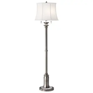 FEISS Elstead - Stateroom - Lampadaire à 2 lampes, nickel antique, E27