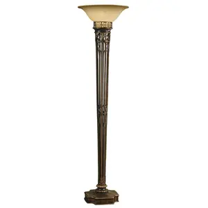 FEISS Lampadaire à éclairage indirect Opera, H 189 cm, doré bruni