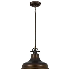 Comparateur de prix : Emery - Luminaire suspendu à 1 dôme, bronze palladien, E27 - Elstead