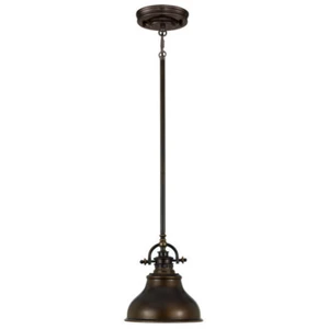 QUOIZEL Emery - Mini suspension plafonnier à 1 ampoule, bronze palladien, E27 - ElsteadVendu paramazon