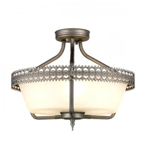 Elstead - Crown - Plafonnier semi-encastré à 3 ampoules, fer, E27Vendu parluminaire