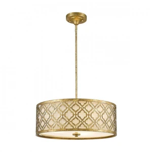 Arabella - Grand plafonnier rond à 3 ampoules à montage double, or, E27 - ElsteadVendu paramazon