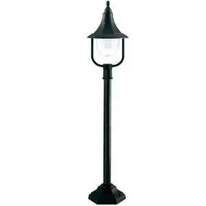 Shannon - Lampadaire extérieur à 1 ampoule en polycarbonate noir IP44, E27 - ElsteadVendu parkaufland