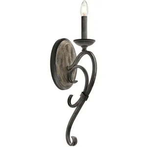 Comparateur de prix : Kichler Taulbee - Applique murale d'intérieur à 1 ampoule en zinc, E14 - Elstead