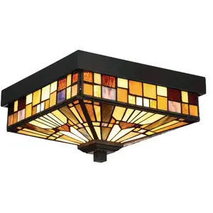 Comparateur de prix : QUOIZEL Elstead Lighting Inglenook Plafonnier, E27, QZ-INGLENOOK-F, Flush