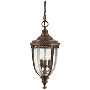 Elstead Lighting Lampe sur pied extérieur English Acier,Verre pressé Bronze britannique