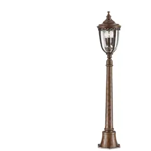Comparateur de prix : FEISS Lampe sur pied extérieur english acier,verre pressé bronze britannique