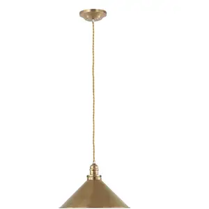 Comparateur de prix : Provence - Luminaire suspendu à 1 ampoule en laiton vieilli, E27 - Elstead