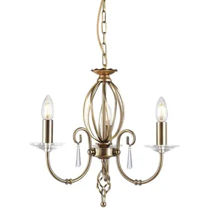 ELSTEAD Chandelier Égée 3XE14 h: 42 ø: 38 pas cher