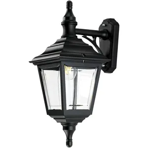Kerry - Lanterne murale extérieure à 1 ampoule noire IP44, E27 - ElsteadVendu parluminaire