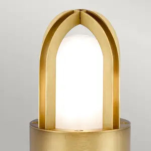 Comparateur de prix : ELSTEAD Lampe sur pied extérieur Paignton Verre dépoli,Laiton Laiton Antique
