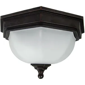 GARDEN ZONE Plafonnier Fairford 2XE27 h: 16 l: 16 b: 26 IP44 pas cher