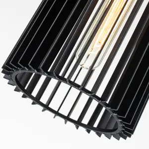 Elstead kichler linara plafonnier slim suspension noir & laiton naturelVendu parluminaire