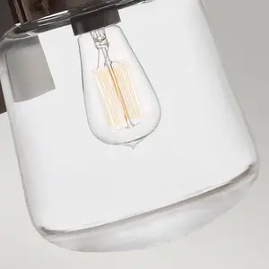 Hinkley Quintiesse Applique d'extérieur Lasalle, noir/clair, 39,3cm de hautVendu parluminaire