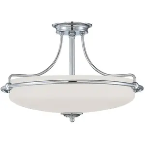 QUOIZEL Elstead Lighting Griffin Plafonnier avec suspension, QZ-GRIFFIN-SFM-C,Vendu parluminaire