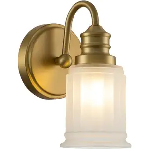 Comparateur de prix : QUOIZEL Applique murale Swell IP44, à 1 lampe, laiton brossé