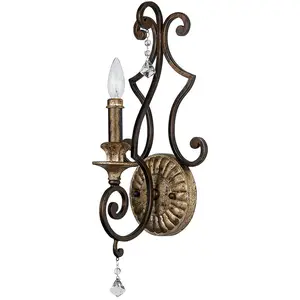 QUOIZEL Elstead Marquette - Applique murale d'intérieur à 1 ampoule, bronze antique, E14Vendu parluminaire
