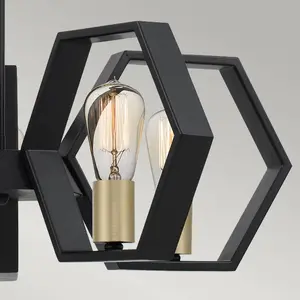 Comparateur de prix : Elstead Quoizel Bismarck Plafonnier à suspension Earth Black