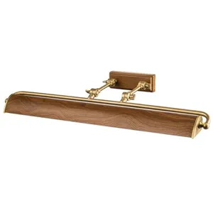 Comparateur de prix : Elstead Applique murale Winchfield, largeur 70 cm, couleur bois/laiton