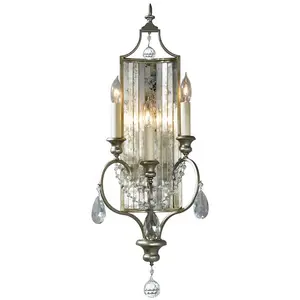FEISS Gianna - Applique murale d'intérieur à 3 ampoules, argent, E14 - ElsteadVendu parluminaire