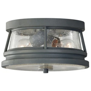FEISS Elstead Chelsea Harbor - Plafonnier encastré extérieur à 2 ampoules Storm Cloud IP44, E27Vendu parkaufland