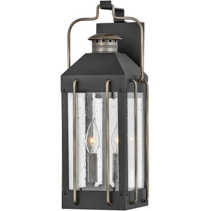 Comparateur de prix : Elstead Lighting Hinkley Applique Murale - Noir texturé et bronze bruni