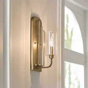 Kichler Elstead Lighting Kimrose Applique murale E14, QN-KIMROSE1-BNB,Vendu parluminaire
