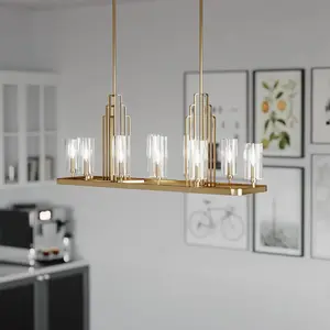 Comparateur de prix : ELSTEAD Quintiesse Suspension Kimrose, à 10 lampes, laiton