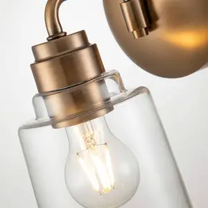 KICHLER Applique murale Aivian, à 1 lampe, laiton vieilli pas cher