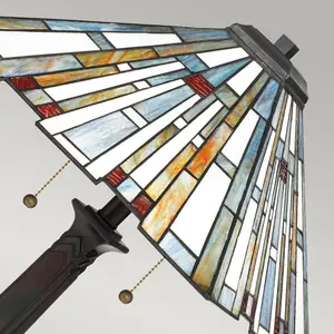 Comparateur de prix : Elstead Quoizel Maybeck Lampe de table Tiffany Valiant Bronze