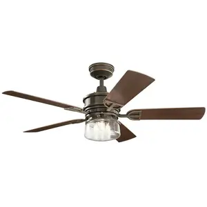 KICHLER Ventilateur de Plafond Lyndon Patio   132cm  - Bronze ancien