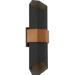 Comparateur de prix : QUOIZEL Applique murale LED d'extérieur Chasm L, noir, up/down