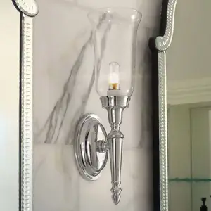 Comparateur de prix : Elstead - Dryden - Applique murale de salle de bain à 1 lumière, chrome poli IP44, G9